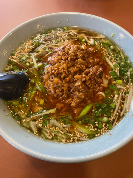 「担々めん➕麺固め」@ラーメン 一本やりの写真