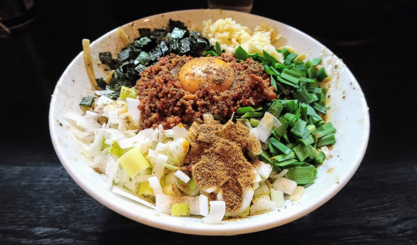 「【限定】我流豚星｡台湾混蕎麦(大蒜･ホアジャオ)」@豚星。の写真