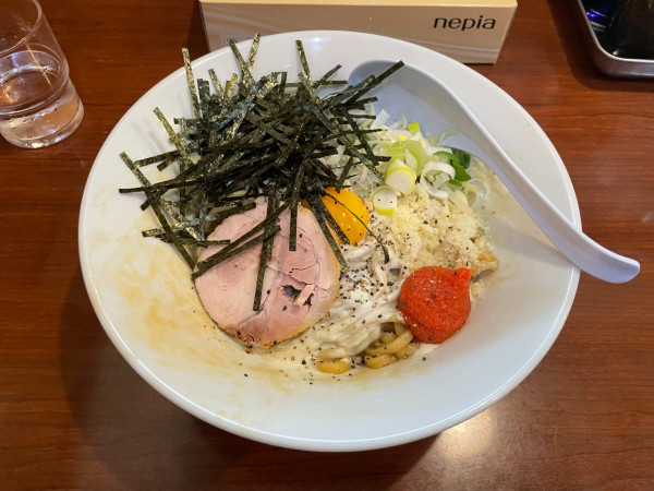 「明太クリームまぜそば（限定）」@メガガンジャの写真