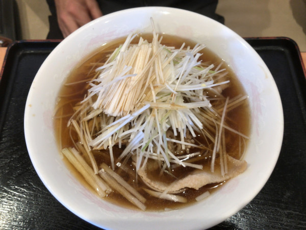 「肉ネギソバ(930円)」@麺 三福の写真