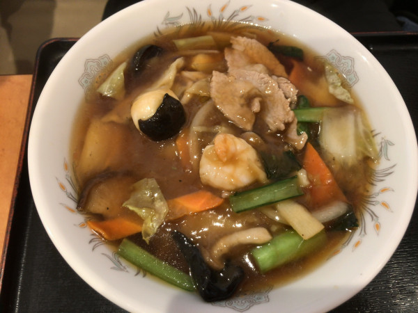 「広東麺（五目うま煮）」@麺 三福の写真