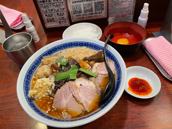 「特製スタミナ中華セット」@中華そば たた味の写真