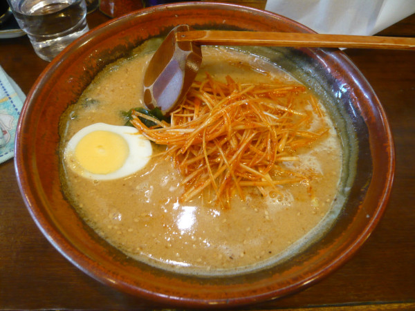 「すりばち辛口ネギらーめん（味噌）」@すりばちらーめん 大鉢亭の写真