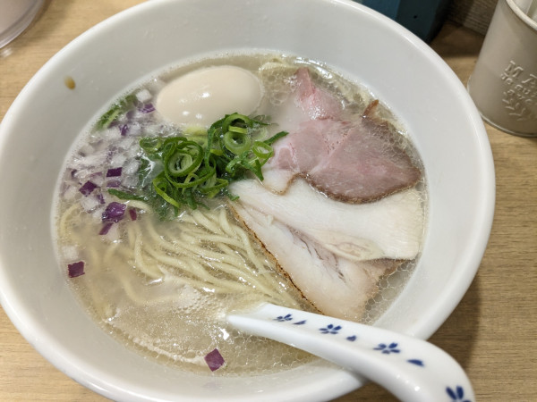 「味玉 貝麺」@貝麺みかわの写真