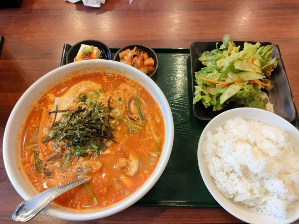 「カルビラーメン　セット」@焼肉最高 川越店の写真