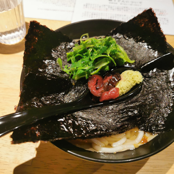 「海苔わさびうどん」@朝うどんの写真
