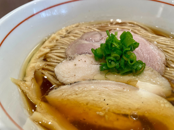 「中華そば ＋ とろろ飯」@中華そば たかばんの写真