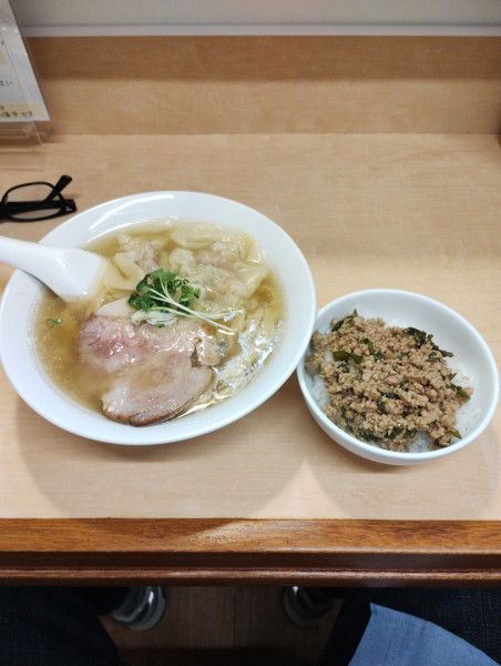 「海老ワンタンメン 1000円」@手打ち麺処 好き酒師の写真