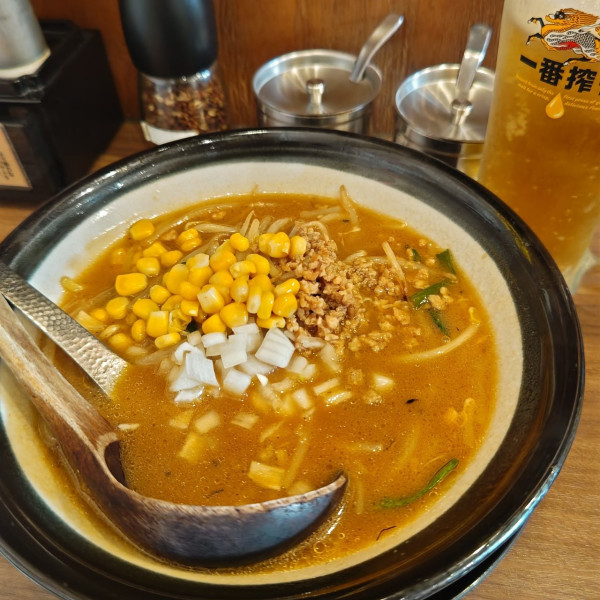 「味噌ラーメン」@味噌ラーメン専門店 日月堂 ビーンズ戸田店の写真