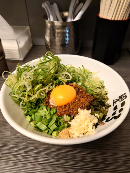 「九条ねぎ増し台湾まぜそば」@麺屋 こころ 蒲田店の写真