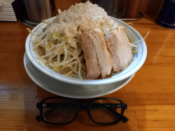 「ラーメン(やわらかめ・野菜・油)」@連の写真