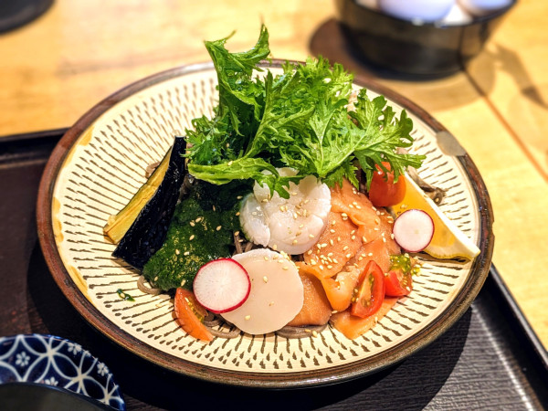 「海鮮ジェノバ(期間限定)1,200円」@つけ蕎麦 安土 高田馬場本店の写真