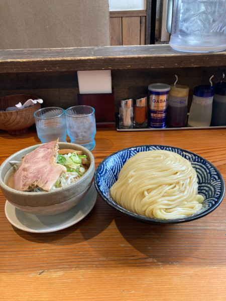 「味噌つけ麺大盛り　1200円」@麺 一直の写真
