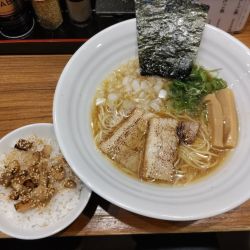 煮干し中華そば+ミニ焼豚ご飯