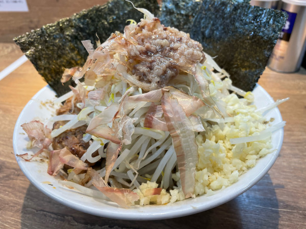 「ニーボリツク汁無しミニ¥1,150」@麺屋 浜一の写真