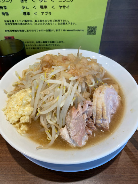 「ラーメン小200g」@ラーメン三ツ勝の写真
