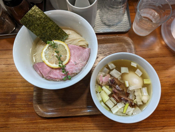 「昆布水つけめん 塩 並」@アメノオトの写真