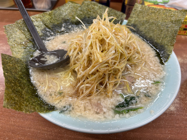 「ネギコテチャーシューメン　のり　カタコイオオ」@ラーメンショップ 大木店の写真