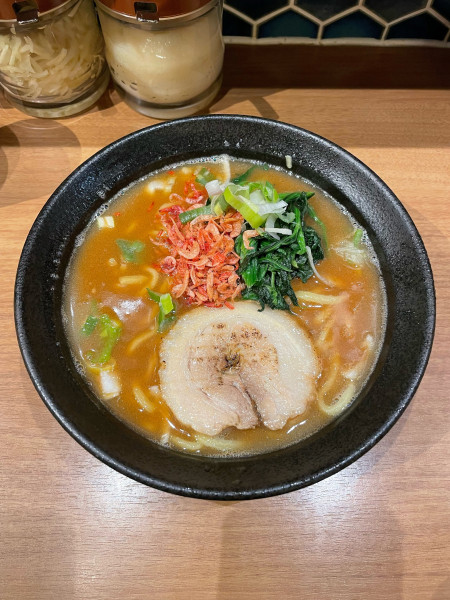 「えび味噌豚骨(920円)限定」@横浜家系ラーメン 石川家の写真