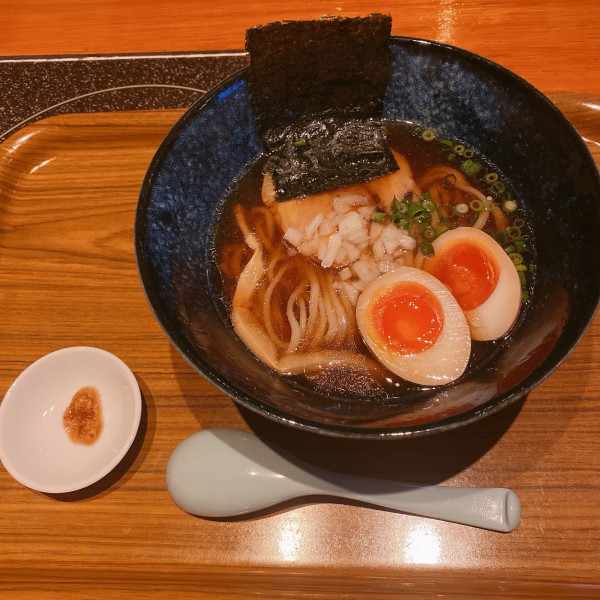 「中華そばの味たまトッピング」@中華そば 麺や大の写真