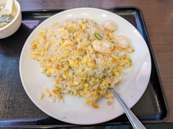 「エビ五目チャーハン＋大盛り：680円＋100円」@盛香園の写真