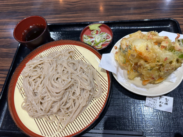 「もりそば（並盛・180g）550円」@そば三昧 高崎店の写真