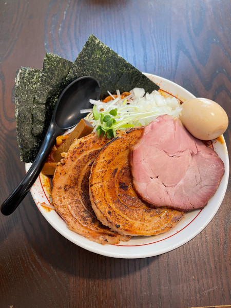 「特製辛あつ蕎麦3辛大」@麺屋みつば＋クローバーの写真