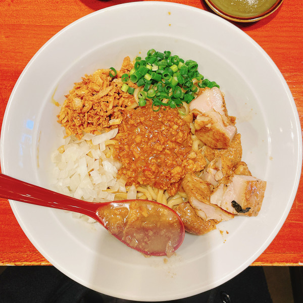 「カレーまぜそば+タンドリー+チーズ追い飯 (小)」@長男、おかわしゅんの写真