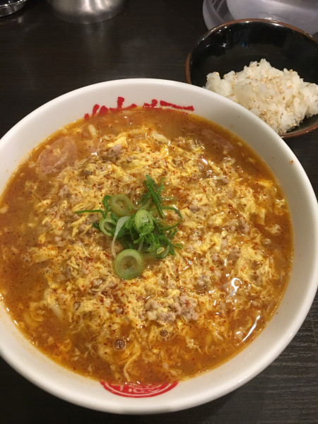 「豚骨タンタン麺(880円)中辛」@徳島中華そば 徳福 神田店の写真