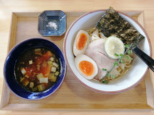 「味玉昆布水つけ麺(醤油)」@KUMAGAYA RAMEN STANDの写真