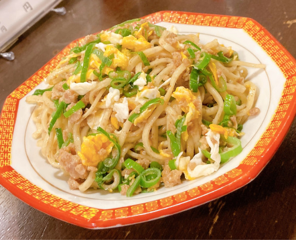 「ポチラーメン(焼きラーメン)」@立ち呑み居酒屋 金町製麺の写真