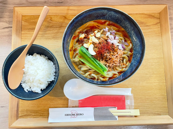 「汁なし坦々麺(追い飯付)」@えびそば 緋彩の写真