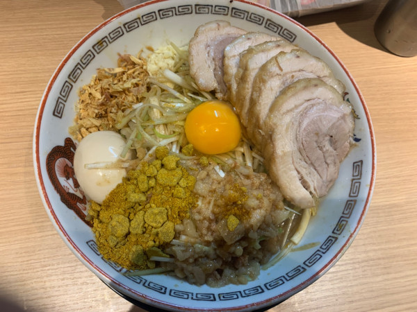 「汁なし小豚」@ラーメン豚山 門前仲町店の写真