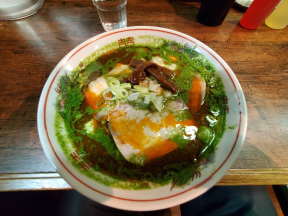 「ニラ辛スタミナそば１１００円」@中華蕎麦 仁香の写真