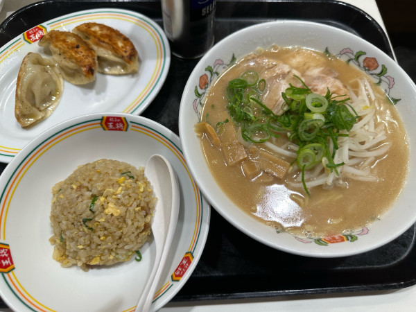 「餃子の王将ラーメンセット」@餃子の王将 御徒町駅南口店の写真