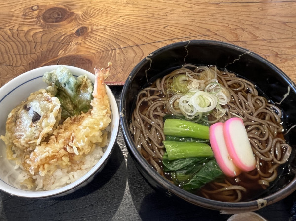 「そばミニ天丼セット」@上州めん処 雅の写真