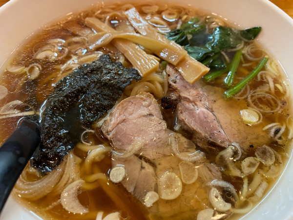 「醤油ラーメン：700円」@餃子会館の写真