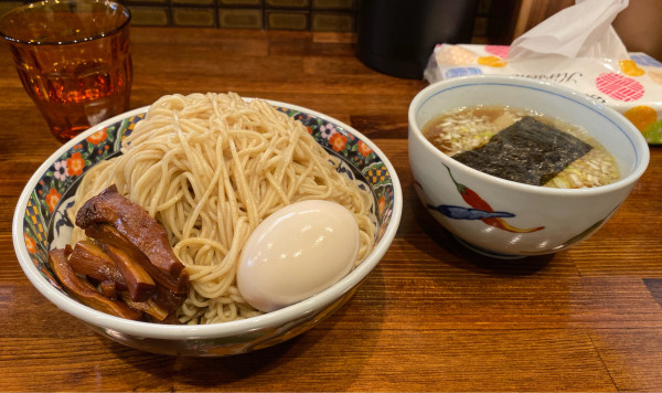「奈つやのもちもち雲呑味玉つけそば ¥1,300」@奈つやの中華そばの写真