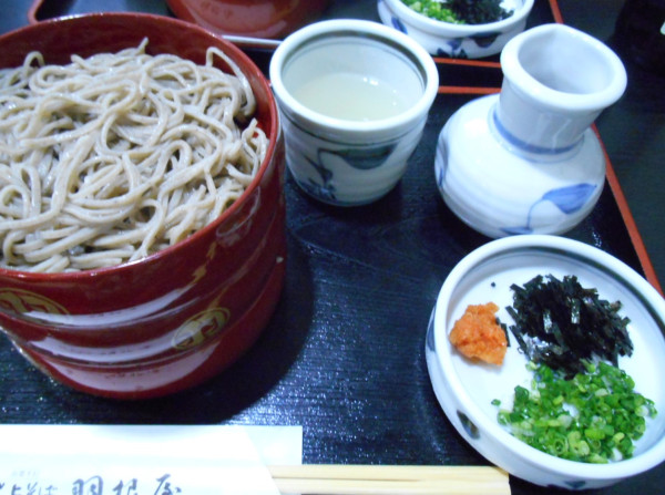 「割子そば三段」@献上そば 羽根屋 本店の写真