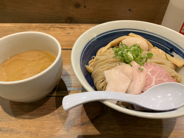 「濃厚真鯛味玉つけ麺中盛（1500円）」@麺屋 翔 みなとの写真