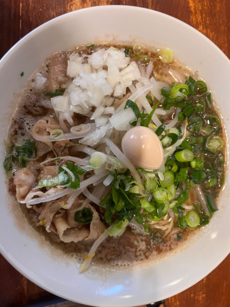 「さんま醤油らーめん900円」@らーめん ふじもとの写真