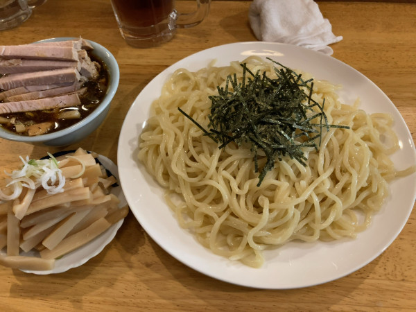 「チャーシューメンマつけ麺」@中華つけ蕎麦 でき心の写真