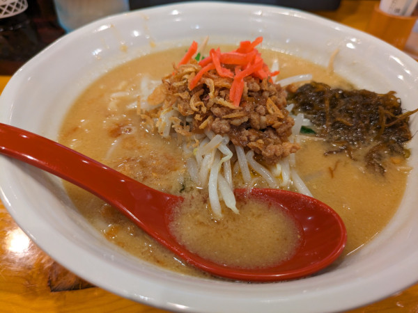「沖縄味噌ラーメン」@麺場 田所商店 焼津インター店の写真