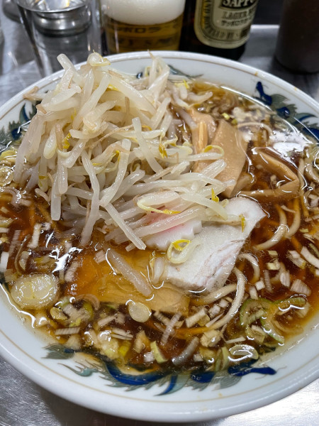 「ラーメン モヤシ」@中華そば みたかの写真