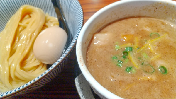 「濃厚魚介つけ麺」@塩つけ麺灯花 赤坂店の写真