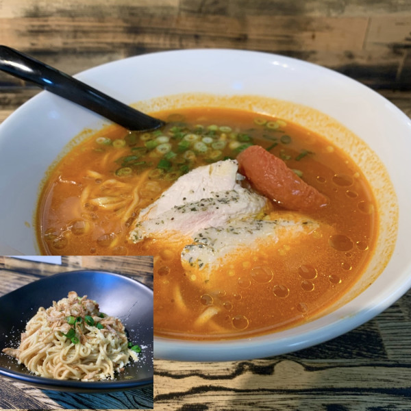 「トマトラーメン950円 替え玉350円」@麺道 千里の写真