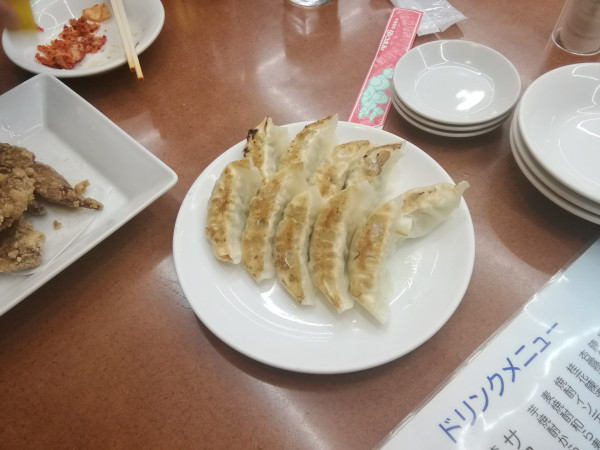 「餃子Ｗ(10個)(438円)」@ゆうえん 松戸駅西口店の写真