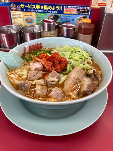 「期間限定旨辛スタミナラーメン」@ラーメン山岡家 ひたちなか店の写真
