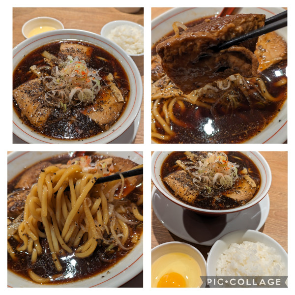 「東京ブラック➕生卵・ライス付き」@R+の写真