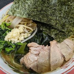 ネギマンザイ　カタメ多め　ニンニク有り